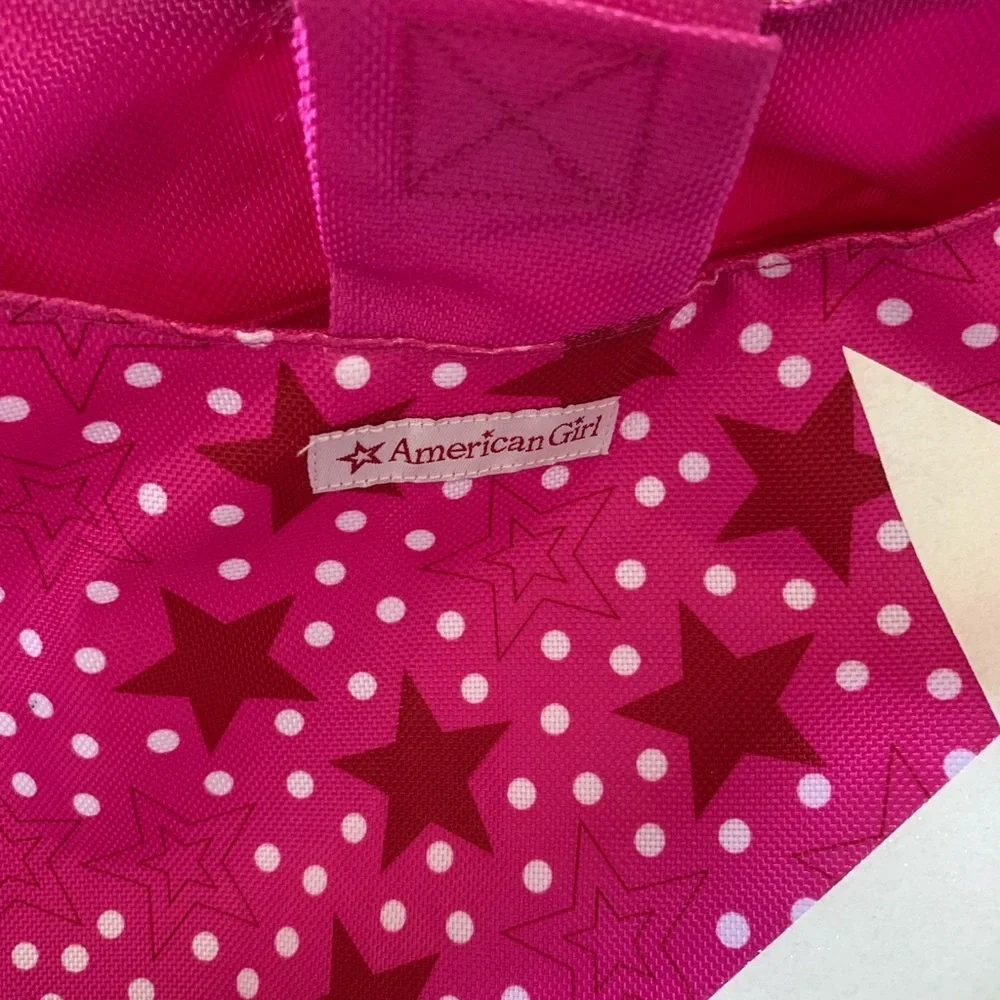 American Girl Pink Star Two Doll Tote Bag Carrier